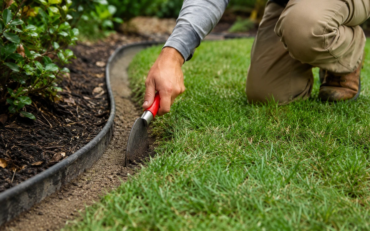 Lawn edging contractor